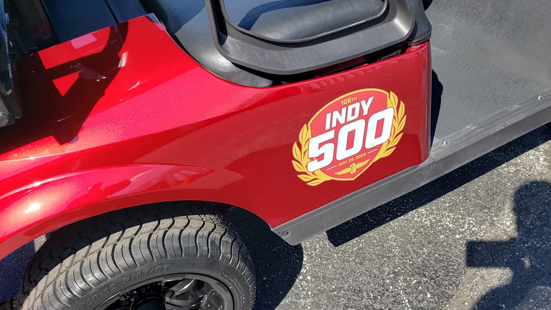 2022-indy-500-ez-go-golf-cart-logo